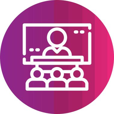 Bilgisayar. Web simgesi basit illüstrasyon