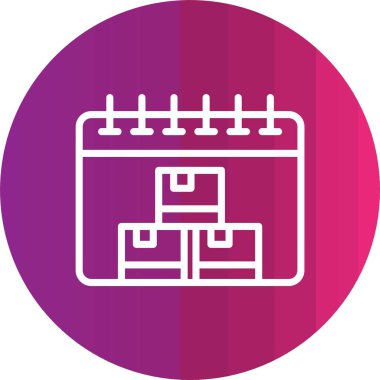 Takvim. Web simgesi basit illüstrasyon