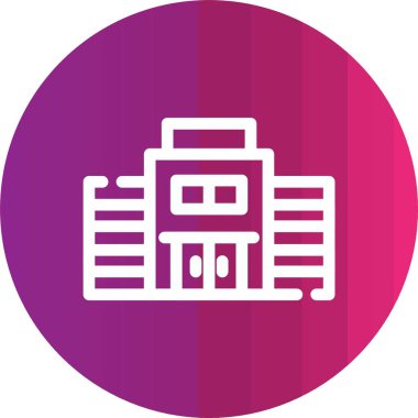 Modern binanın vektör illüstrasyonu