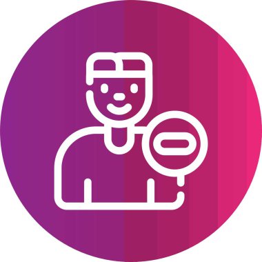 Maskeli bir adamın vektör çizimi