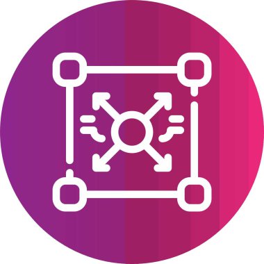 seo modern simgesinin vektör illüstrasyonu