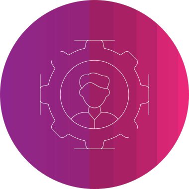 dişli simgesinin vektör illüstrasyonu