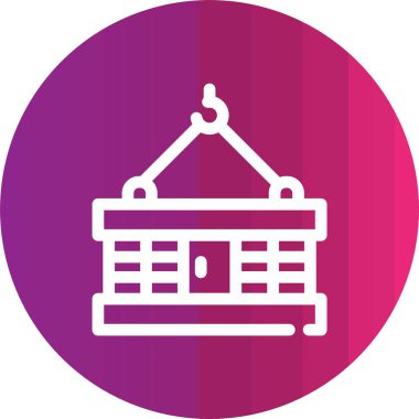 Modern yapı simgesinin vektör illüstrasyonu