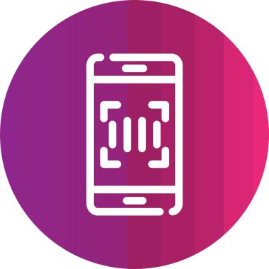 Modern cep telefonu simgesinin vektör çizimi