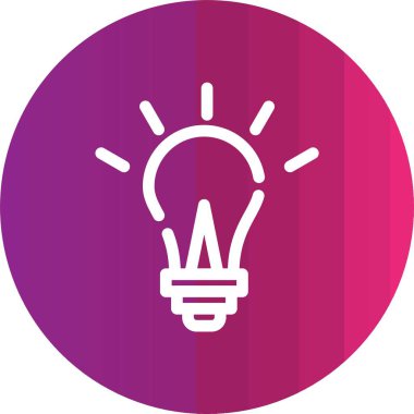 Şimşek simgeli bir ampul.