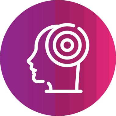 İnsan kafasının vektör illüstrasyonu