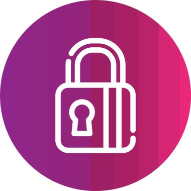 ikon vektör illüstrasyonunu kilitle