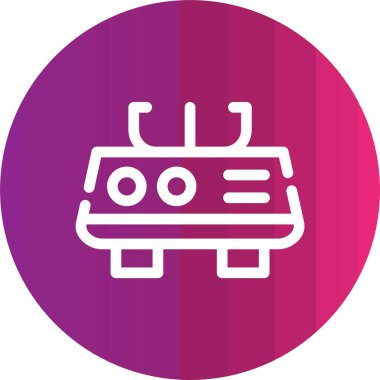 Modern simgenin vektör illüstrasyonu