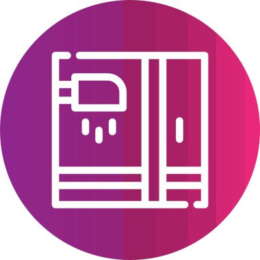 buzdolabı vektör simgesi modern basit vektör illüstrasyonu