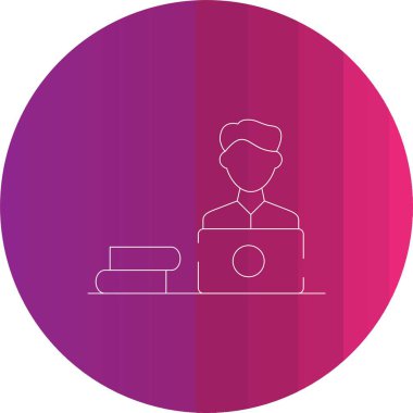 Takım elbiseli bir adamın vektör çizimi