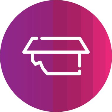 Modern b 'nin vektör illüstrasyonunda yiyecek ikonu yok