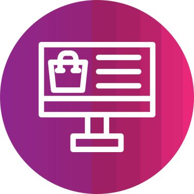 vektör lcd simgesi illüstrasyonu