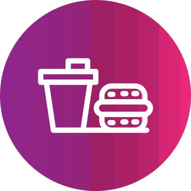 Gıda simgesinin vektör illüstrasyonu