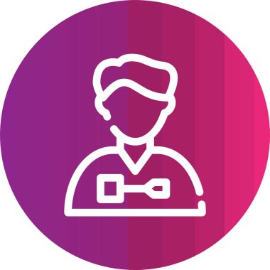 Sırt çantalı bir adamın vektör çizimi