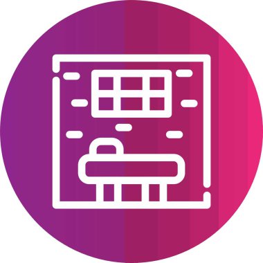 Modern b 'nin vektör illüstrasyonunda müziğin eksik simgesi