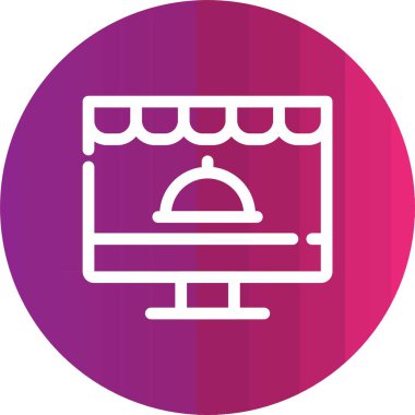 Gıda simgesinin vektör illüstrasyonu