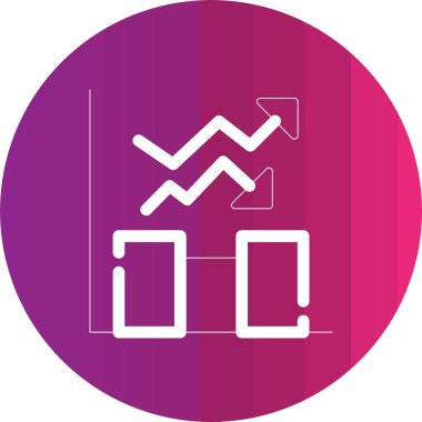 güzel istatistik vektör çizgisi simgesi