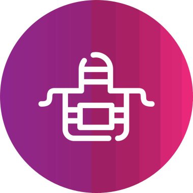 Bir araba simgesinin vektör illüstrasyonu