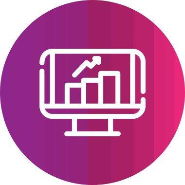 İş ve finans simgesinin vektör illüstrasyonu