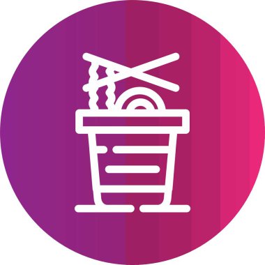 kova simgesinin vektör illüstrasyonu