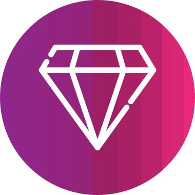 Elmas simgesinin vektör illüstrasyonu