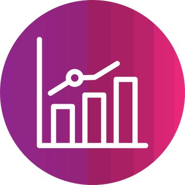 grafik simgesinin vektör illüstrasyonu