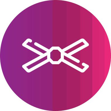 Eşsiz çapraz oklar vektör simgesi