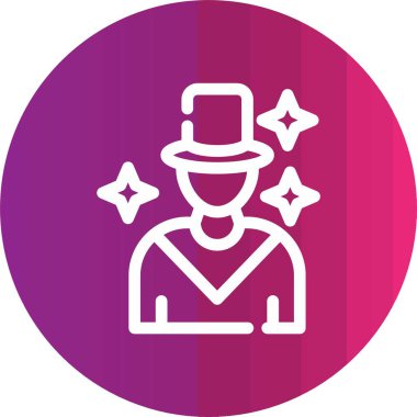 Papyonlu bir adamın vektör çizimi