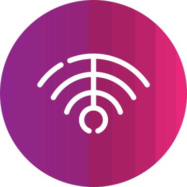 wifi sinyal vektör illüstrasyonu