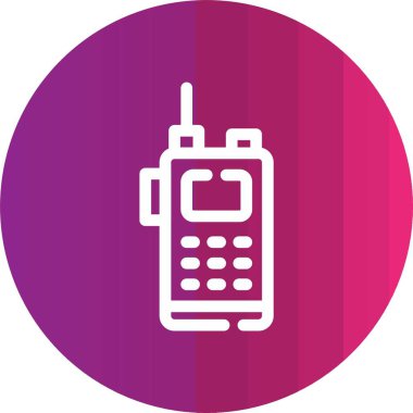 Modern b 'nin vektör illüstrasyonu radyo simgesinden yoksundur