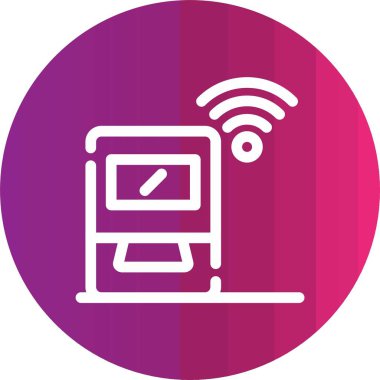 vektör lcd simgesi illüstrasyonu