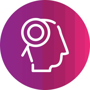 vektör beyin düz biçim simgesi