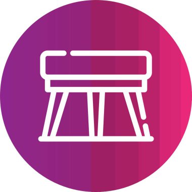 tablo sandalye vektör simgesi