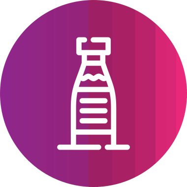 Şişe ve şarabın vektör çizimi