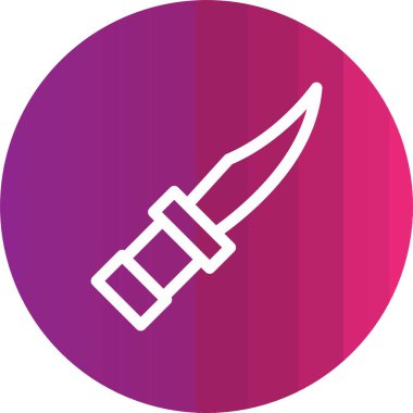 Benzersiz bıçak vektör simgesi