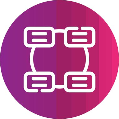 seo modern simgesinin vektör illüstrasyonu