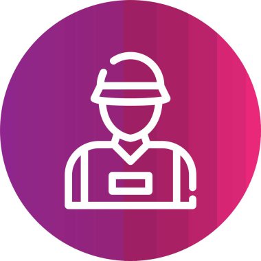 İnşaat işçisinin vektör çizimi