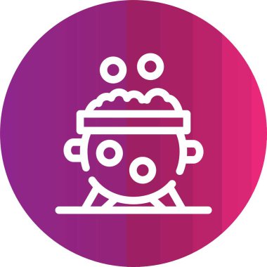 Benzersiz noel ağacı vektör çizgisi simgesi