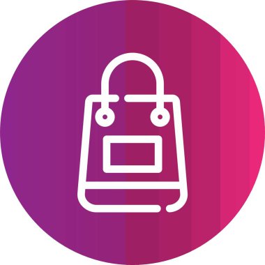 el çantası simgesi vektör illüstrasyonu