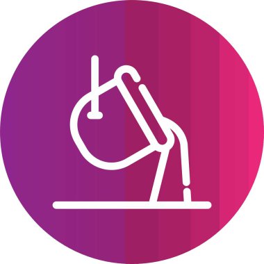 Dairedeki bir merdivenin vektör simgesi