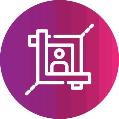 Modern yapı simgesinin vektör illüstrasyonu