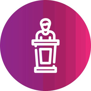 Bir insan simgesinin vektör illüstrasyonu