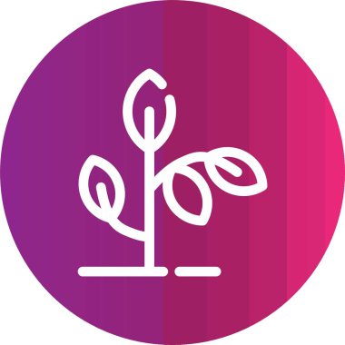 Güzel Ağaç Çizgisi Vektör Simgesi