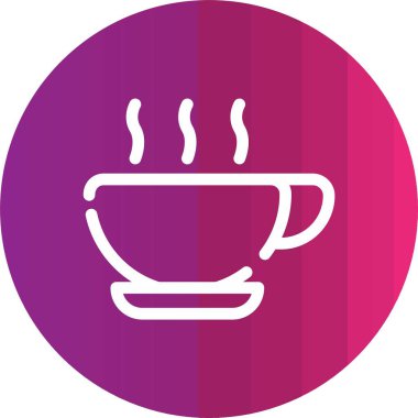 Kahve fincanı ikonu. vektör illüstrasyonu