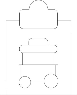Otomobil motoru simgesi, taslak biçimi
