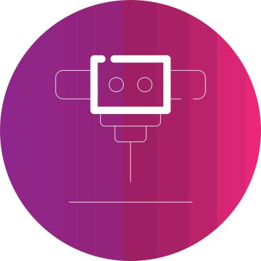 Robot simgesinin vektör illüstrasyonu