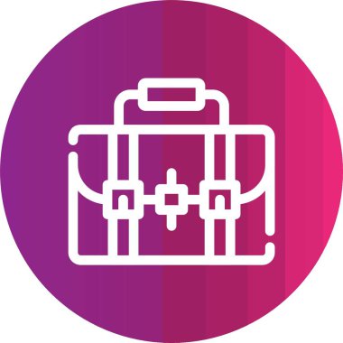 Çanta simgesinin vektör illüstrasyonu