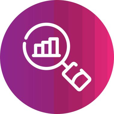 vektör analitik düz simge