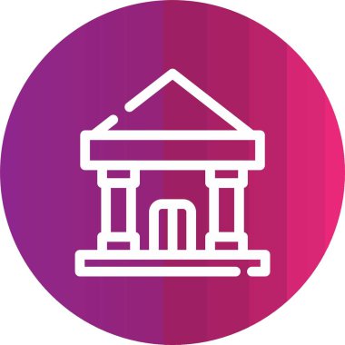 Benzersiz kütüphane vektörü simgesi