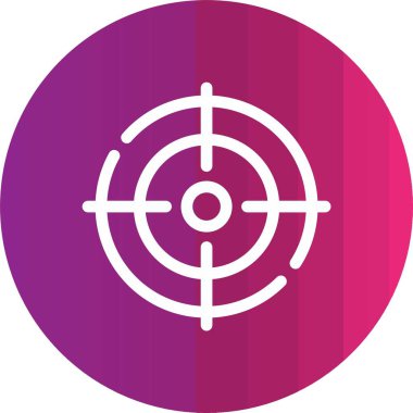 beautiful target vector glyph icon